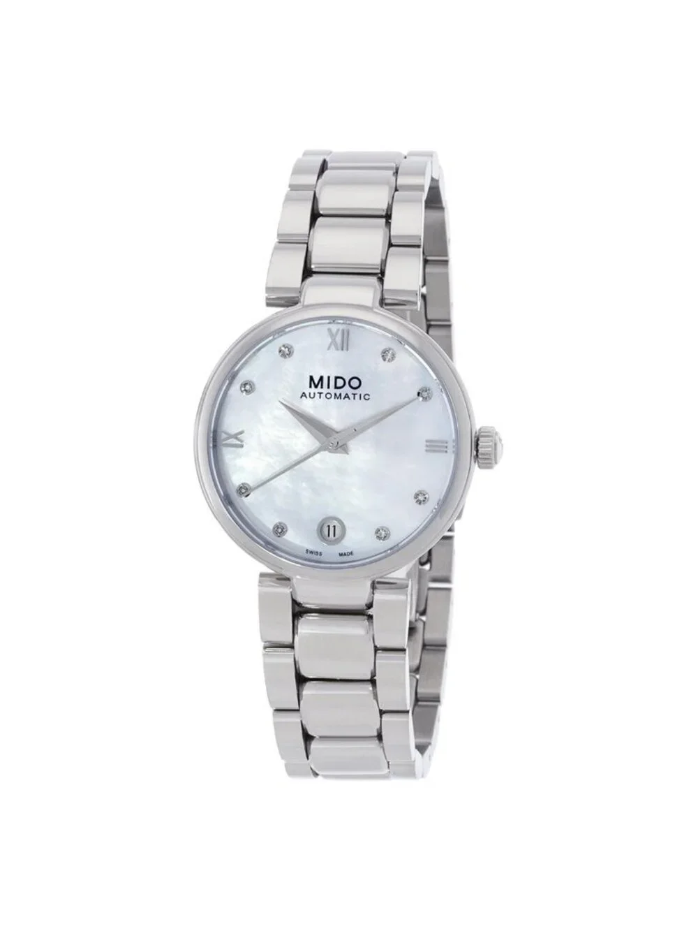 NWT Mido Baroncelli Automatic Mother of Pearl Dial Ladies Watch